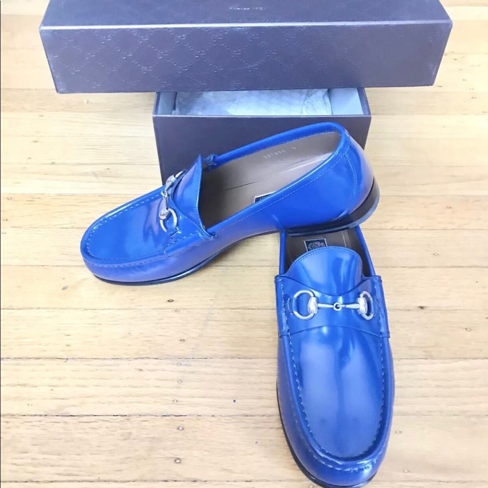 Gucci blue loafer’s